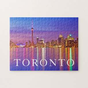 Quebra-cabeça Horizonte de Toronto ao Crepúsculo