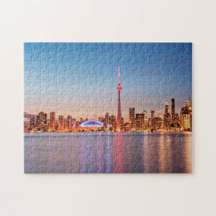 Quebra-cabeça Horizonte de Toronto ao Pôr do Sol