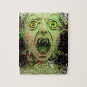 Quebra-cabeça Horror assustador do verde do zombi do monstro