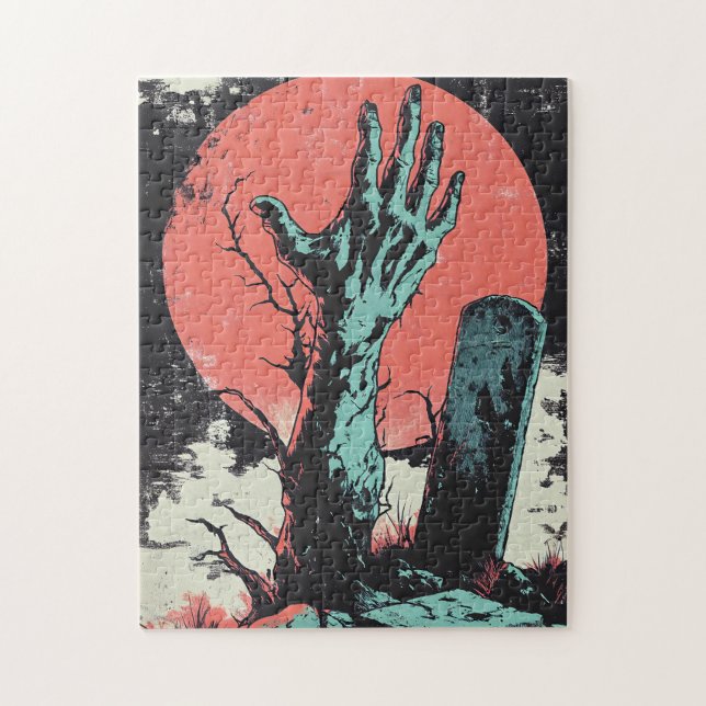 Quebra-cabeça Horror Comic Zombie Graveyard (Vertical)