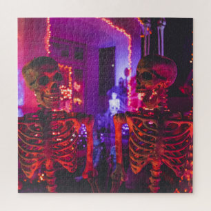Quebra-cabeça Horror de Halloween Skulls