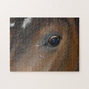 Quebra-cabeça Horse Love Closeup
