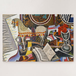 Quebra-cabeça Horse Pipe Flor Vermelho por Joan Miro Pintura