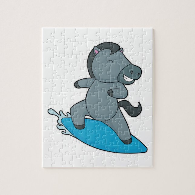 Quebra-cabeça Horse Surfer Water (Vertical)