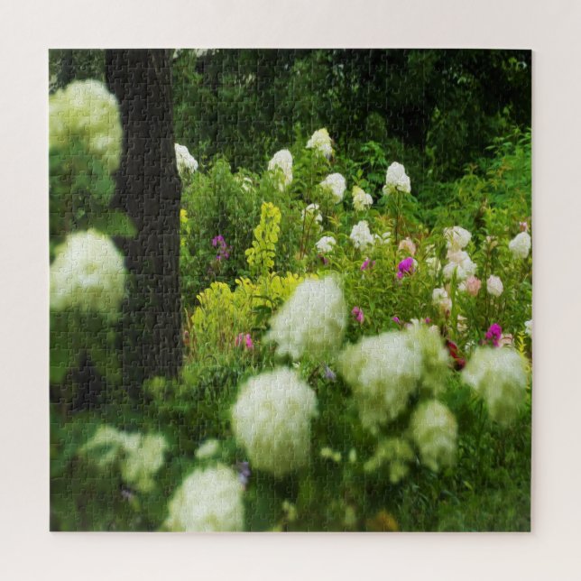 Quebra-cabeça Hortênsias Limelight no Meu Jardim Rubio (Vertical)