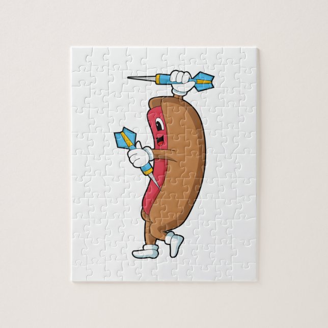 Quebra-cabeça Hotdog em Dardos com Dardo.PNG (Vertical)