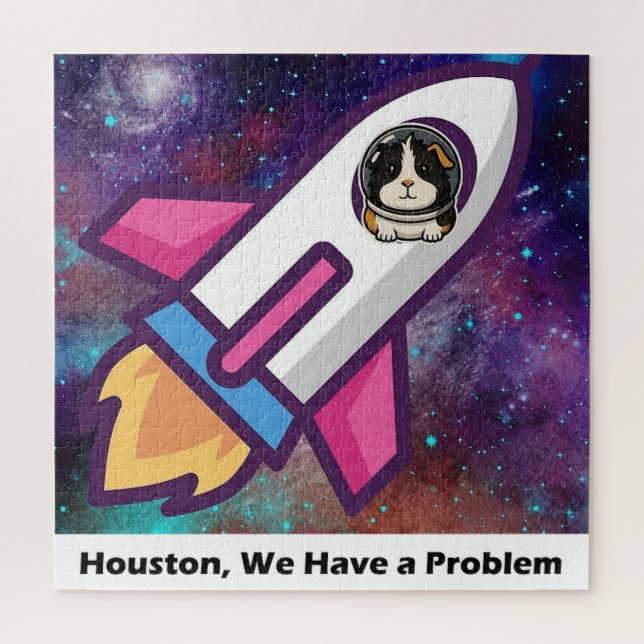 Quebra-cabeça Houston Temos Um Problema Porquinho da Índia Espaç (Vertical)
