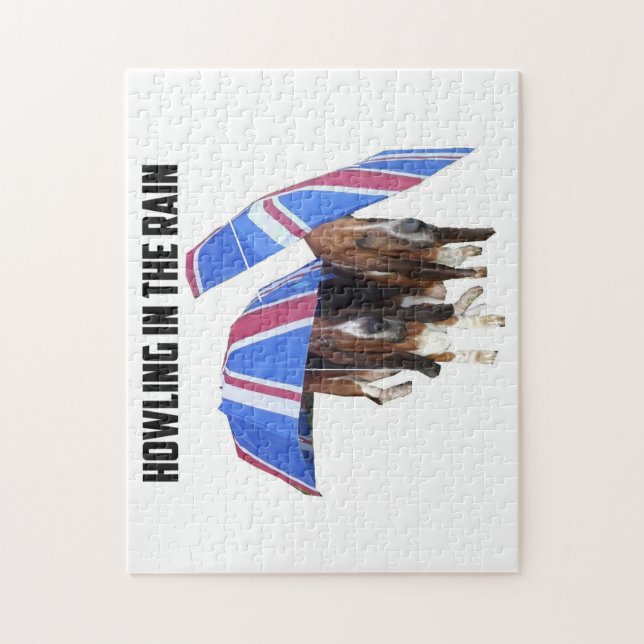 Quebra-cabeça Howling Na Chuva (Vertical)