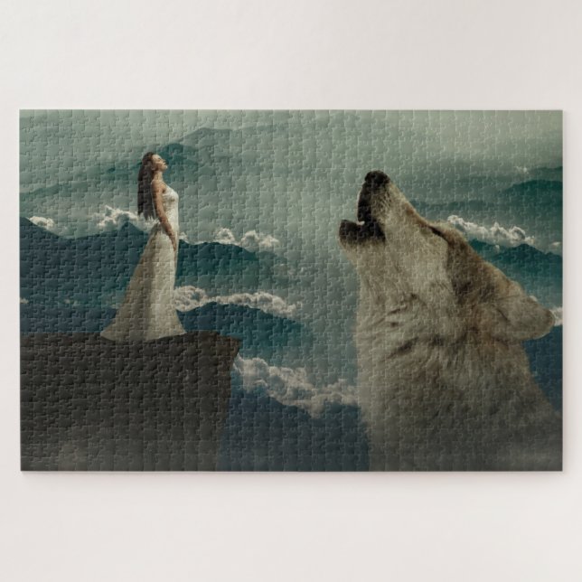 Quebra-cabeça Howling Wolf e Lady (Horizontal)
