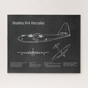 Quebra-cabeça Hughes H-4 Hércules Spruce Goose - Planos de Avião