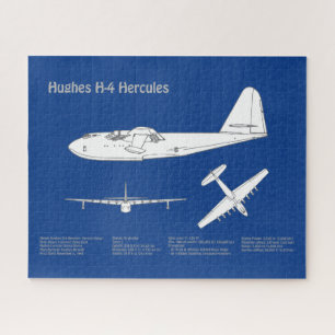 Quebra-cabeça Hughes H-4 Hércules Spruce Goose - Planos de Avião