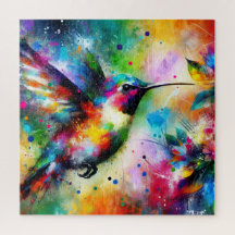 Hummingbird Impressionista Whimsical Colorcista