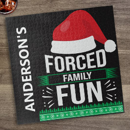 Quebra-cabeça Humor de Natal Forçado para a Família
