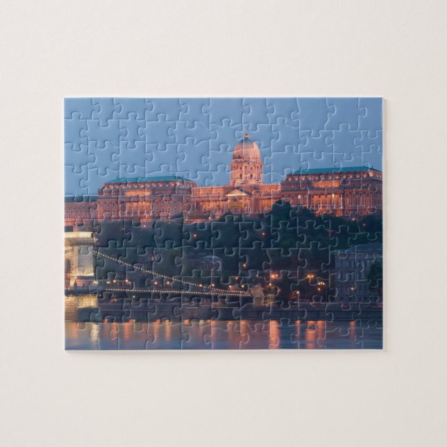 Quebra-cabeça HUNGRIA, Budapeste: Ponte de Szechenyi (Correntes) (Horizontal)