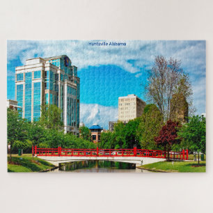 Quebra-cabeça Huntsville Alabama Feliz Aniversário Filho Quebra-