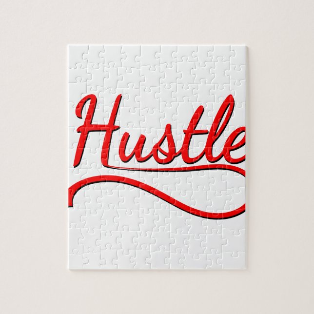 Quebra-cabeça Hustle Typografia Art (Vertical)