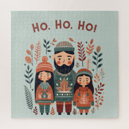 Quebra-cabeça Hygge Christmas Scandinavian Cozy Family