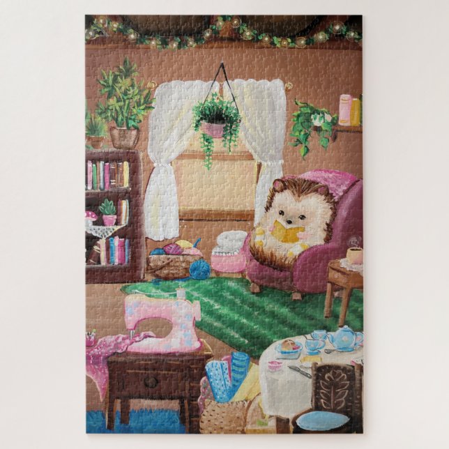 Quebra-cabeça Hygge Hedgehog (Vertical)