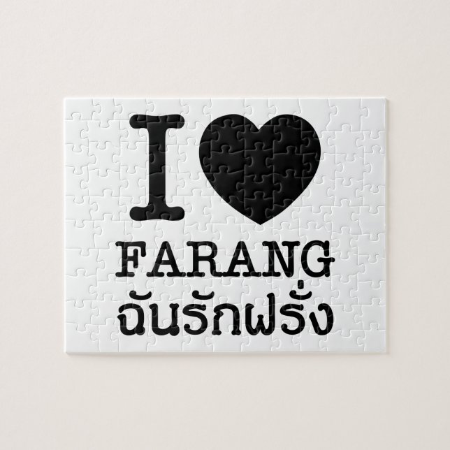 Quebra-cabeça I Black Heart (Love) Farang (Horizontal)