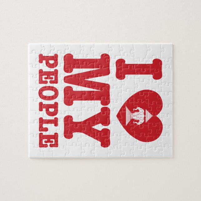 Quebra-cabeça I Heart (Love) Erawan My Lao Pessoas (Horizontal)