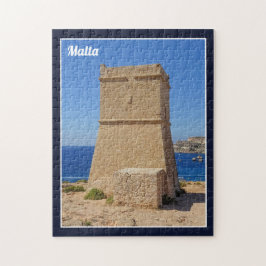 Quebra-cabeça I Love Malta Għajn Tuffieħa Watchtower Ouro Bay