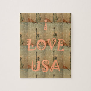 Quebra-cabeça I Love USA