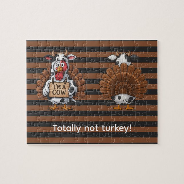 Quebra-cabeça I’m a Cow Turkey | Funny Thanksgiving Disguise (Horizontal)