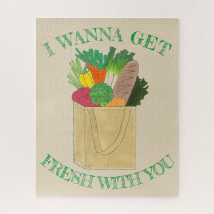 Quebra-cabeça I Wanna Get Fresh With You Grocery Shopping Foodie