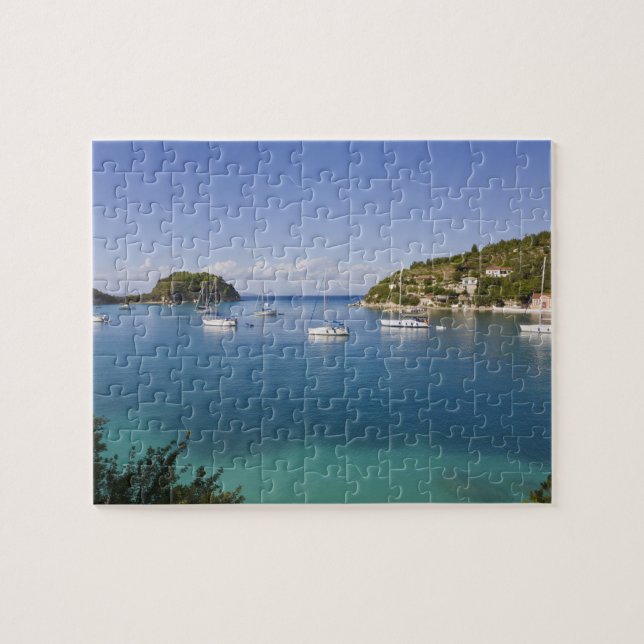 Quebra-cabeça Iates ancorados, Lakka, Paxos, Grécia (Horizontal)
