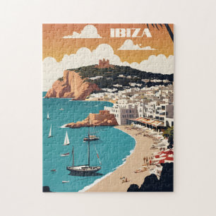 Quebra-cabeça Ibiza, Poster de viagens Espanha