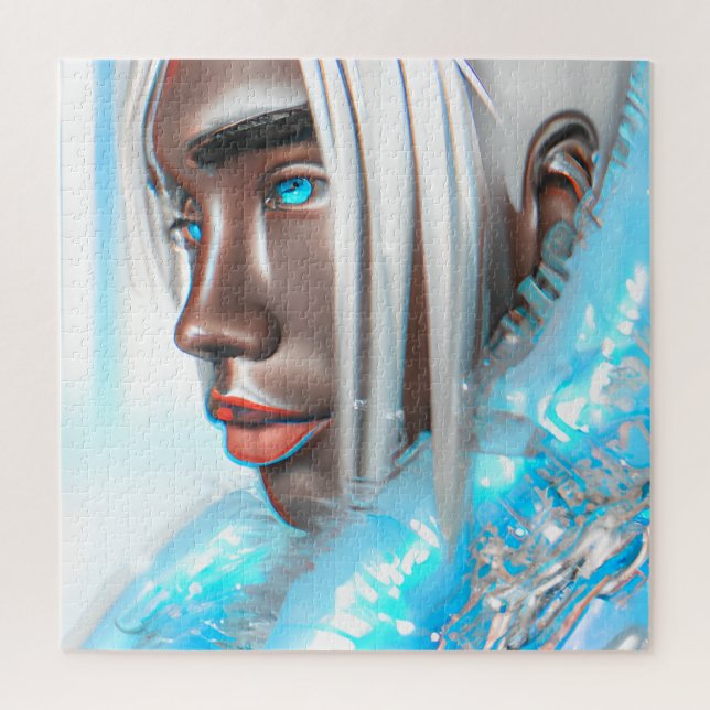 Quebra-cabeça Ice Prince Melanin Black Boy Magic Bruh Winter Bro (Vertical)