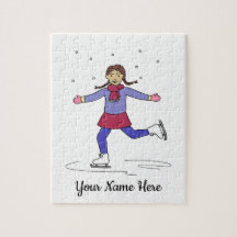 Ice Skating Figure Skater Nome Personalizado