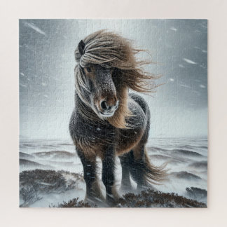 Quebra-cabeça Icelandic Horse In its Element Jigsaw Puzzle