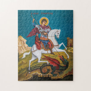 Quebra-cabeça Ícone Cristão George Orthodox
