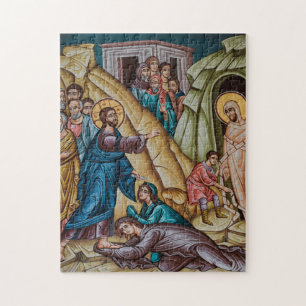 Quebra-cabeça Ícone Cristão Ortodoxo Raising Lazarus