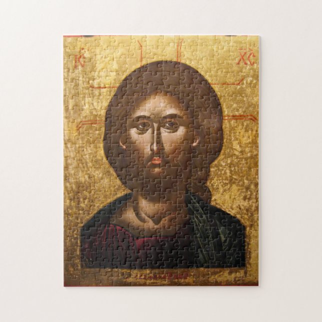 Quebra-cabeça Ícone de Jesus Cristo de Emmanuel Lampardos (Vertical)