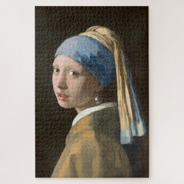 Quebra-cabeça Ícone de Vermeer: Menina com Brinco de Pérola (Vertical)