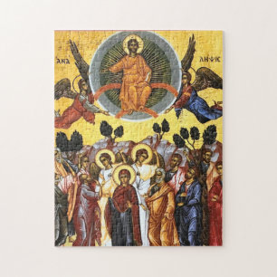 Quebra-cabeça Ícone Ortodoxo Cristão da Ascensão de Jesus Cristo