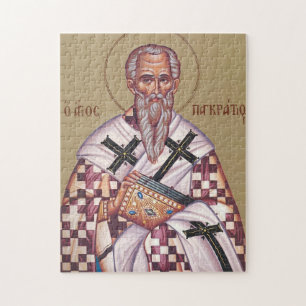 Quebra-cabeça Ícone Ortodoxo Cristão de S. Pancrácio de Taormina