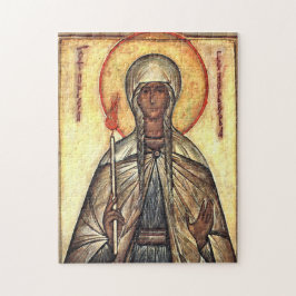 Quebra-cabeça Ícone Ortodoxo Cristão de Santa Genoveva de Paris