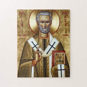 Quebra-cabeça Ícone Ortodoxo Cristão de São Martinho o Misericor