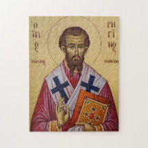 Ícone Ortodoxo Cristão de São Réginos de Skopelos