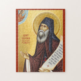 Quebra-cabeça Ícone Ortodoxo Cristão de São Silouan o Athonita