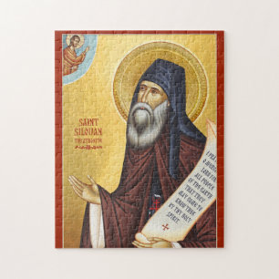 Quebra-cabeça Ícone Ortodoxo Cristão de São Silouan o Athonita