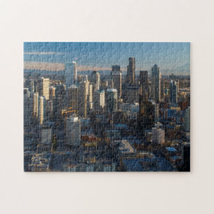 Quebra-cabeça Ideia aérea da skyline da cidade de Seattle