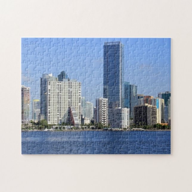 Quebra-cabeça Ideia da skyline de Miami (Horizontal)