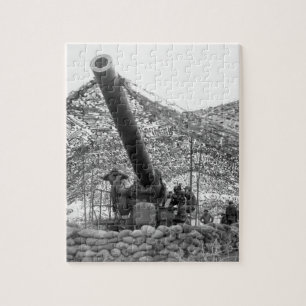 Quebra-cabeça Ideia dianteira da imagem of_War do howitzer de