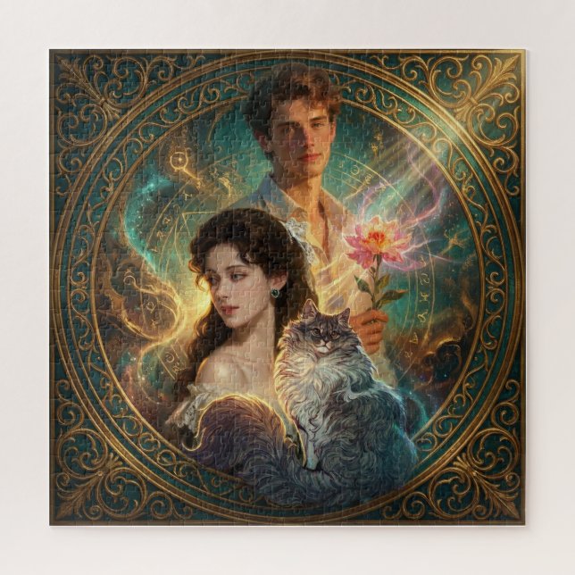 Quebra-cabeça If My Pet Were Human – Whimsical Fantasy Puzzle (Vertical)