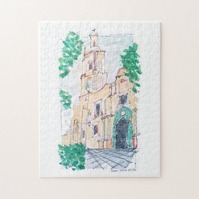 Quebra-cabeça Igreja Amarela (Vertical)