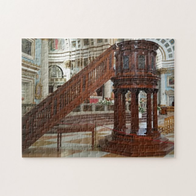 Quebra-cabeça Igreja de Rotunda Mosta Malta. (Horizontal)